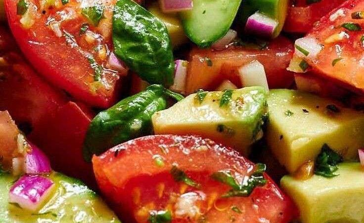 Fresh and Flavorful: Avocado, Tomato, and Cucumber Salad Fresh and Flavorful: Avocado, Tomato, and Cucumber Salad